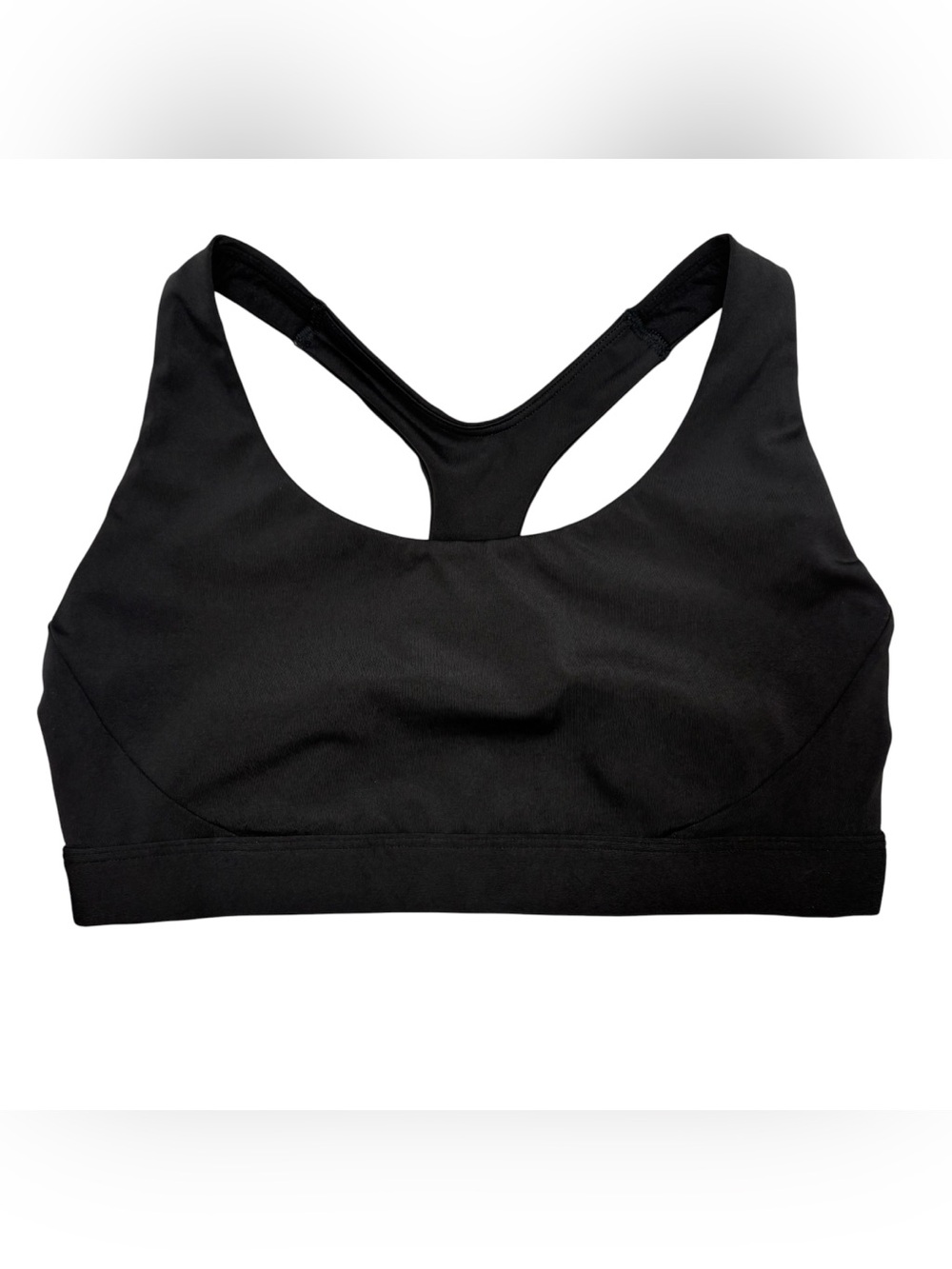 Athletes Ultimate Bra A-C Size M Supersonic Black Racerback Sports Bra EUC